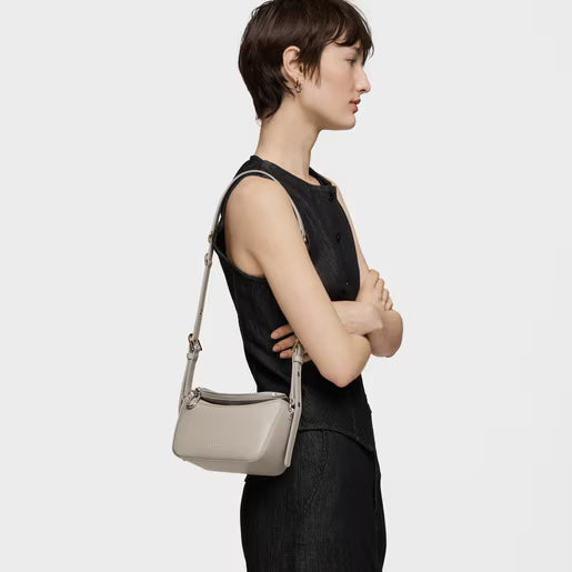 טואוס תיק צד City קטן בצבע חום-אפרפר