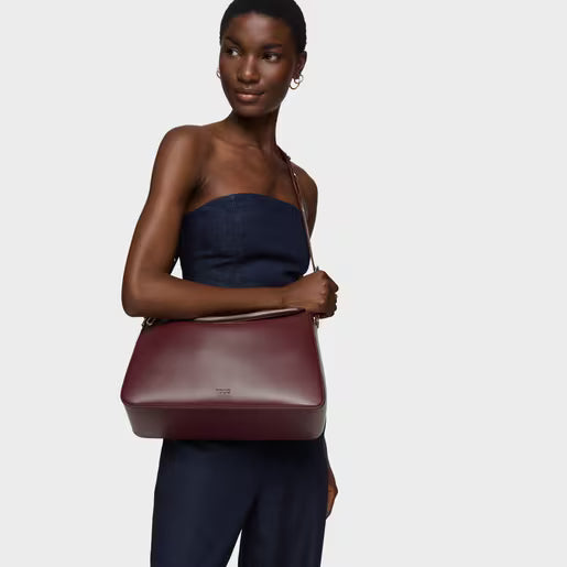 טואוס תיק צד City בצבע בורדו
