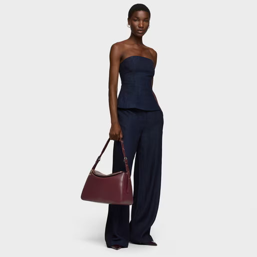 טואוס תיק צד City בצבע בורדו