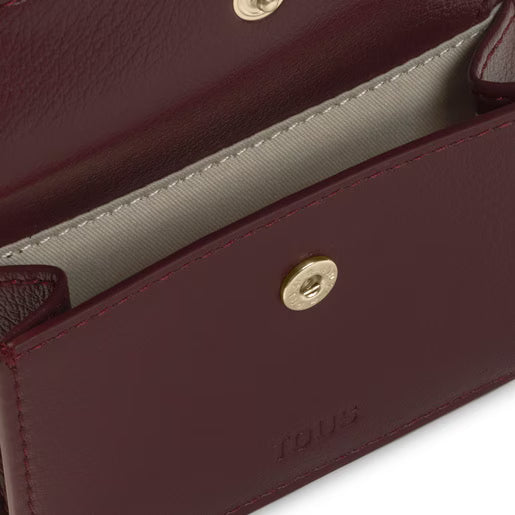 טואוס ארנק City בצבע בורדו