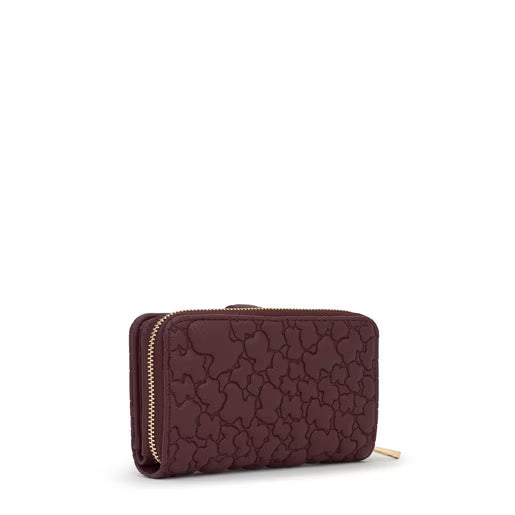 טואוס ארנק Bridge Puffy Bear בצבע בורדו