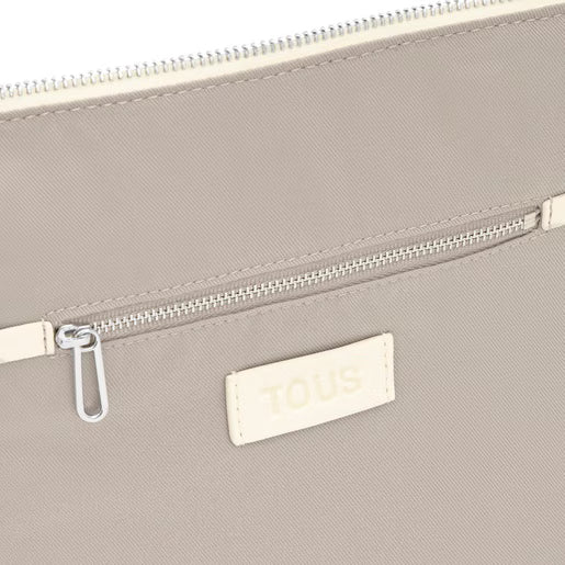 טואוס תיק צד Puffy Bear בצבע בז'