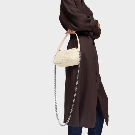 טואוס תיק כתף Puffy Bear בצבע בז'