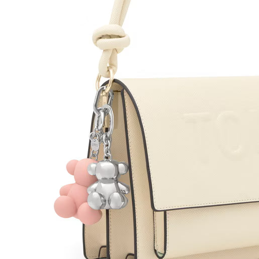 טואוס מחזיק מפתחות-כיסוי בושם Bold Bear בצבע ורוד