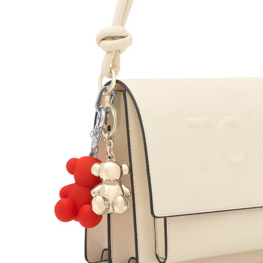 טואוס מחזיק מפתחות-כיסוי בושם Bold Bear בצבע אדום