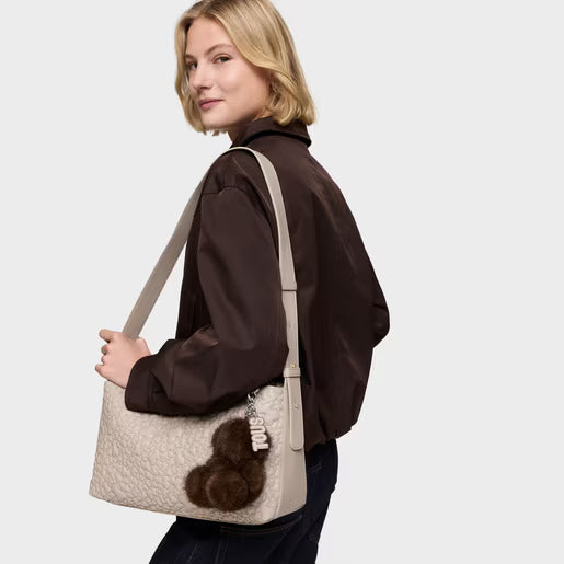 טואוס מחזיק מפתחות Bold Bear Wild בצבע חום