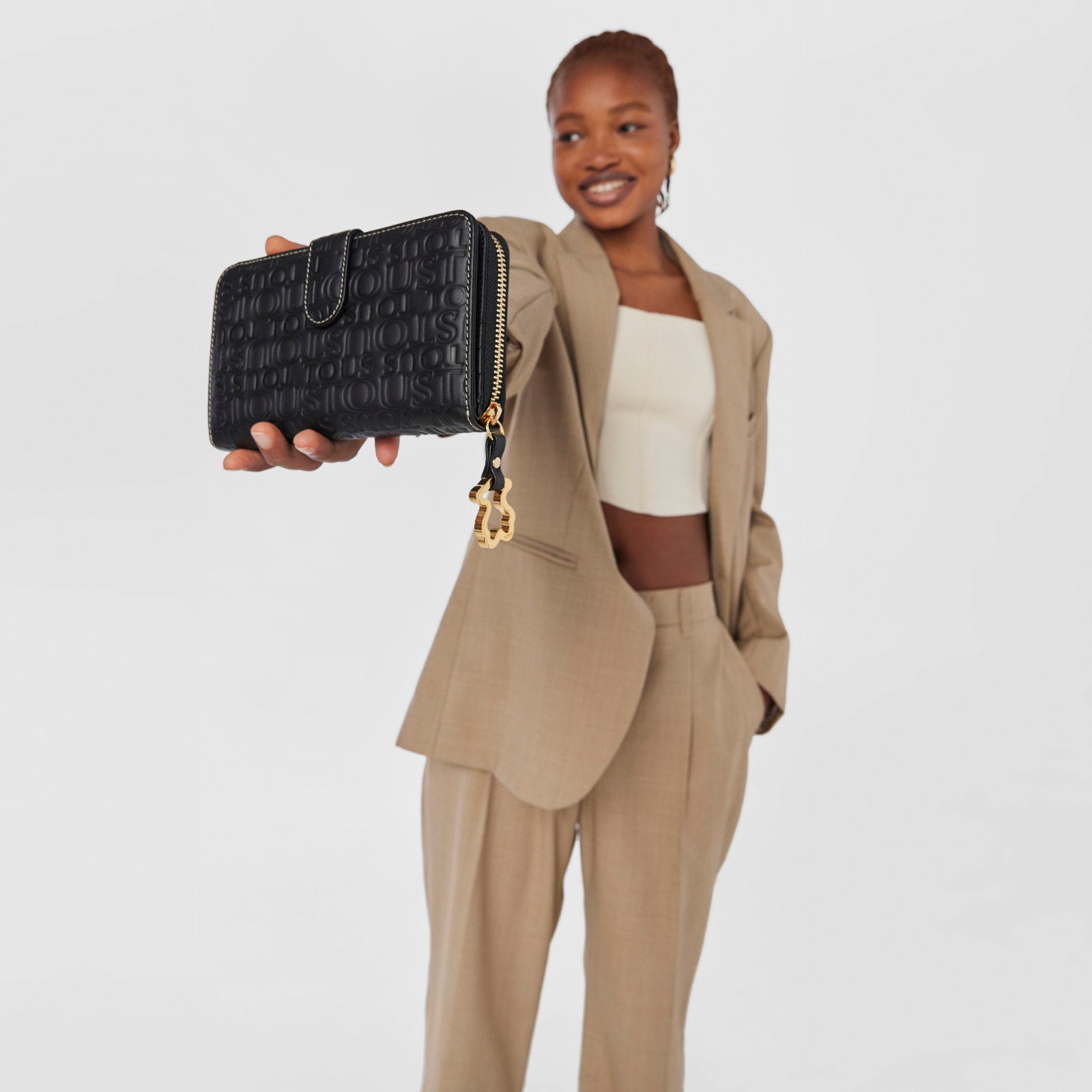 טואוס ארנק Urbana Logo בצבע שחור