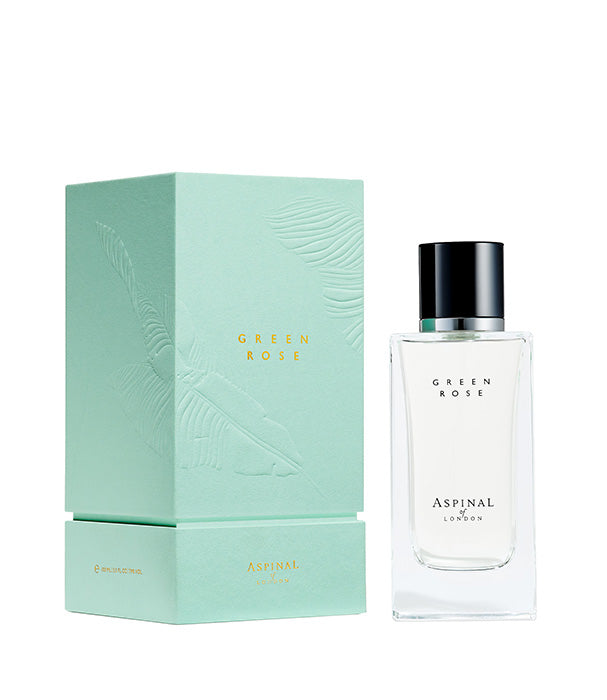 בושם Aspinal Green Rose עם קופסה ירוקה, מותג יוקרה מחנות CHOZEN