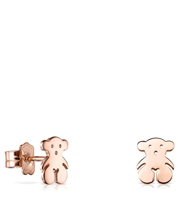 טואוס עגילי דובי צמודים Sweet Dolls מורמייל ורוד