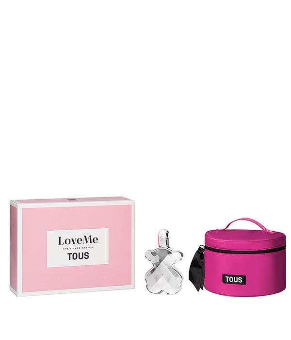 טואוס לאב מי סילבר פלייפול מארז בושם פארפם 90 מ"ל + תיק