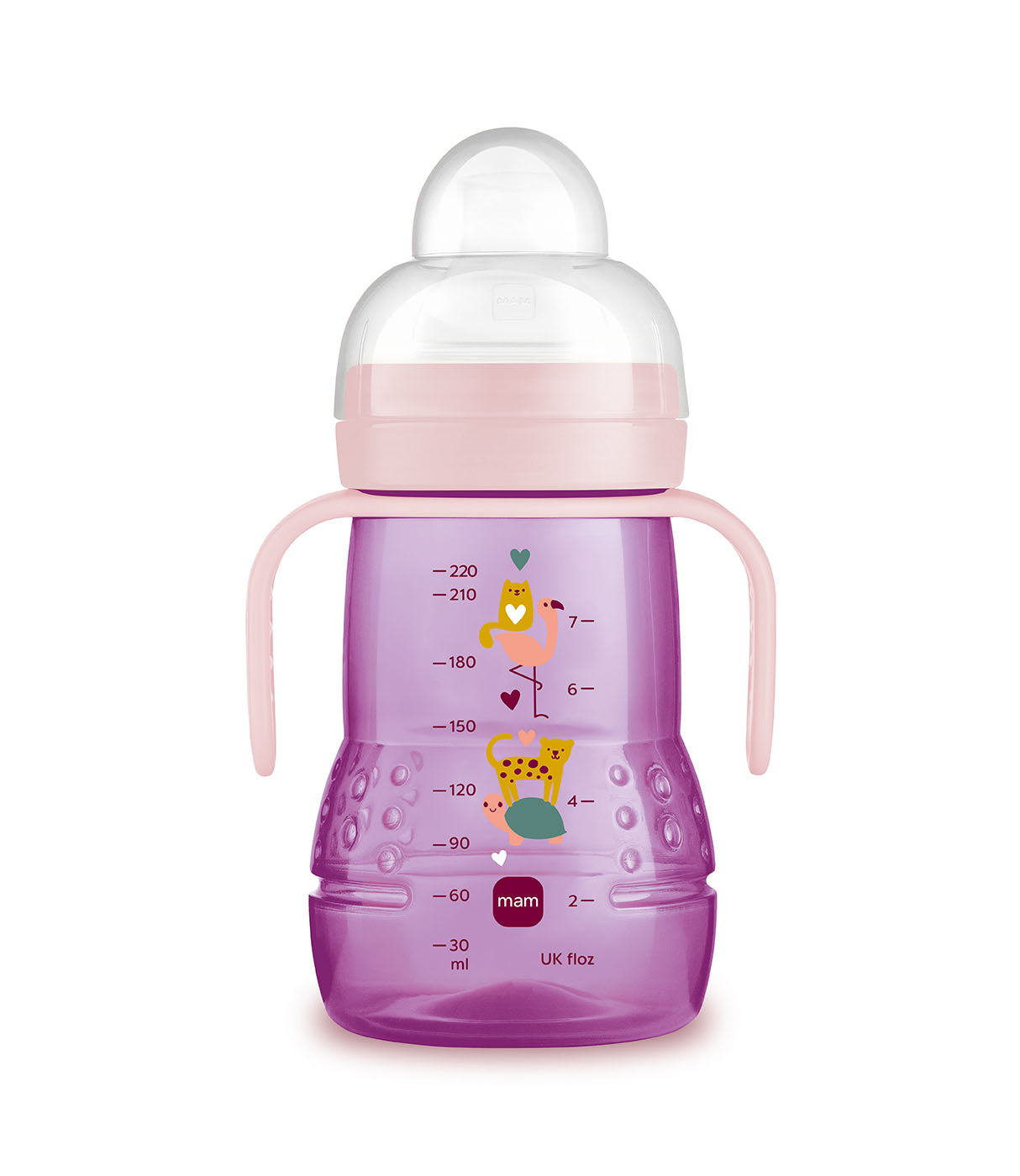 מאמ בקבוק אימון 220 מ"ל עם ידיות