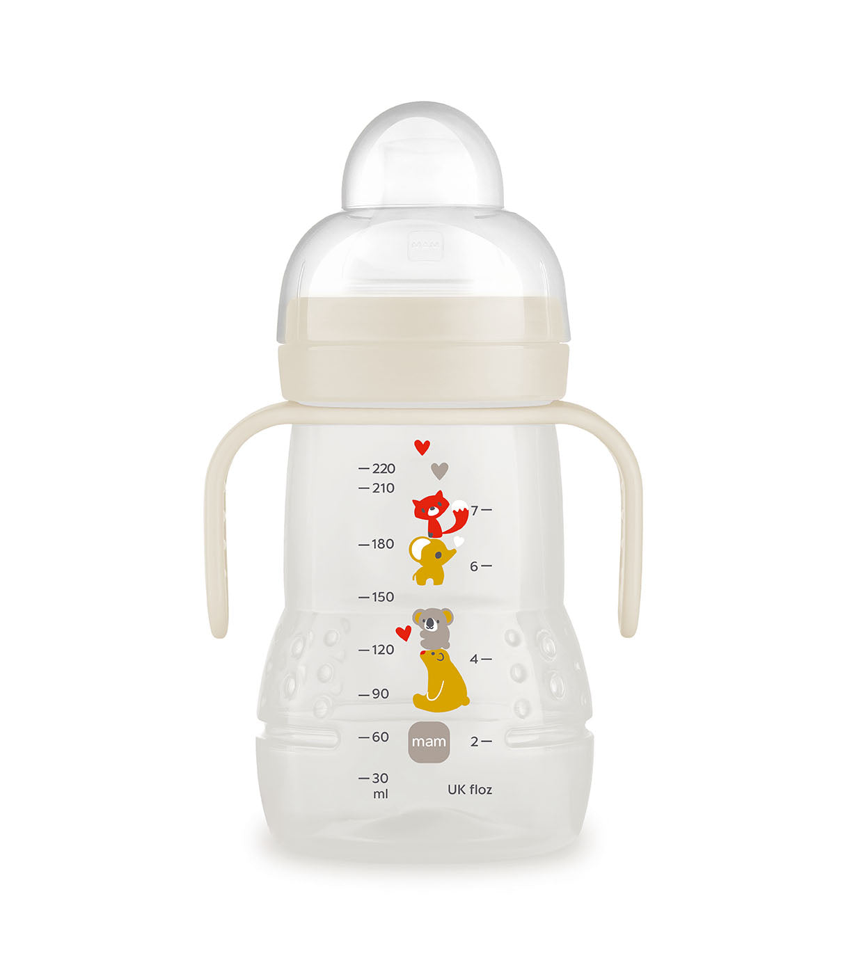 מאמ בקבוק אימון 220 מ"ל עם ידיות