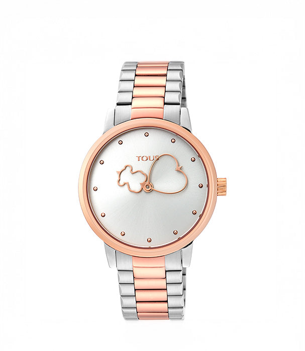 טואוס שעון Bear Time מפלדת אל חלד בשני גוונים - CHOZEN