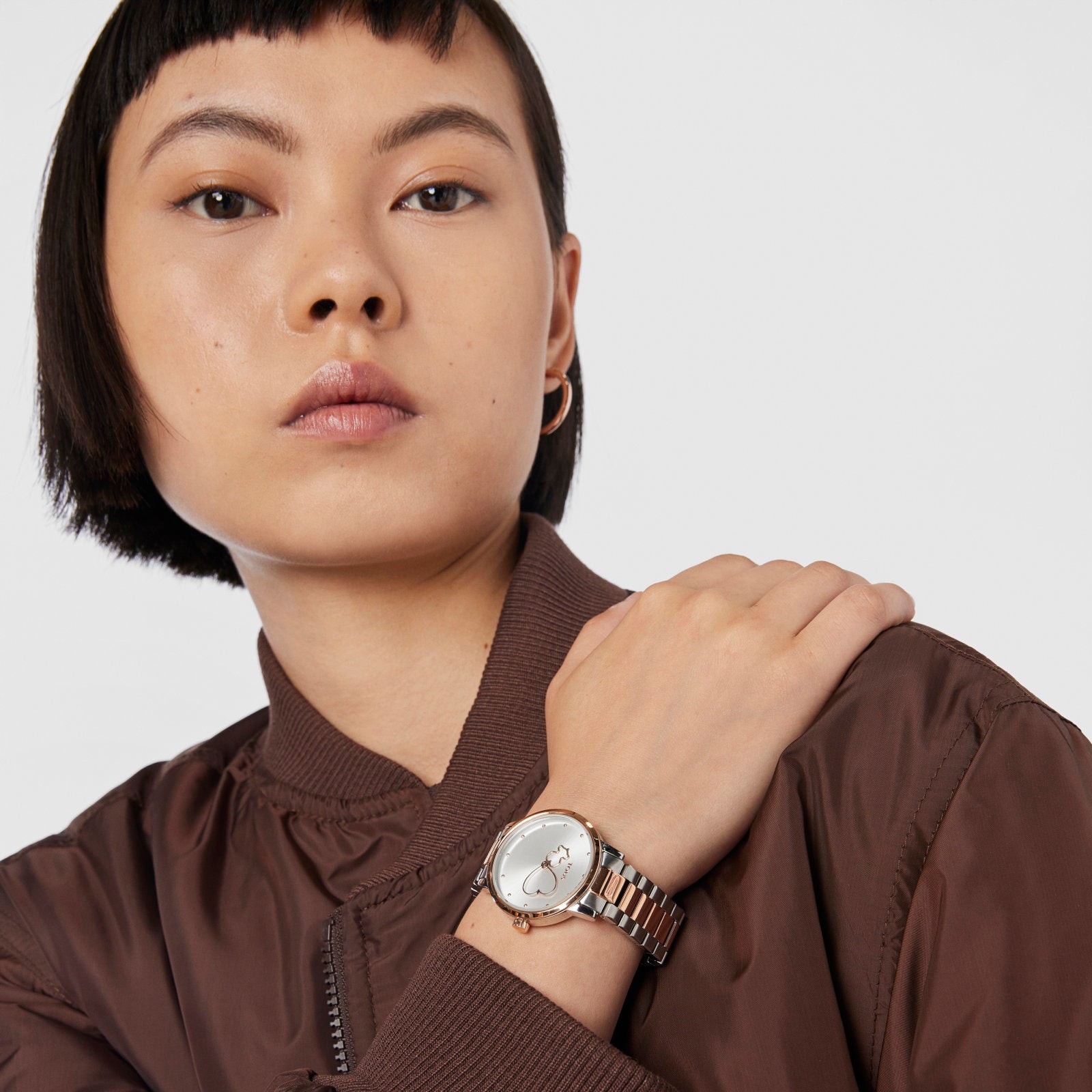 טואוס שעון Bear Time מפלדת אל חלד בשני גוונים - CHOZEN