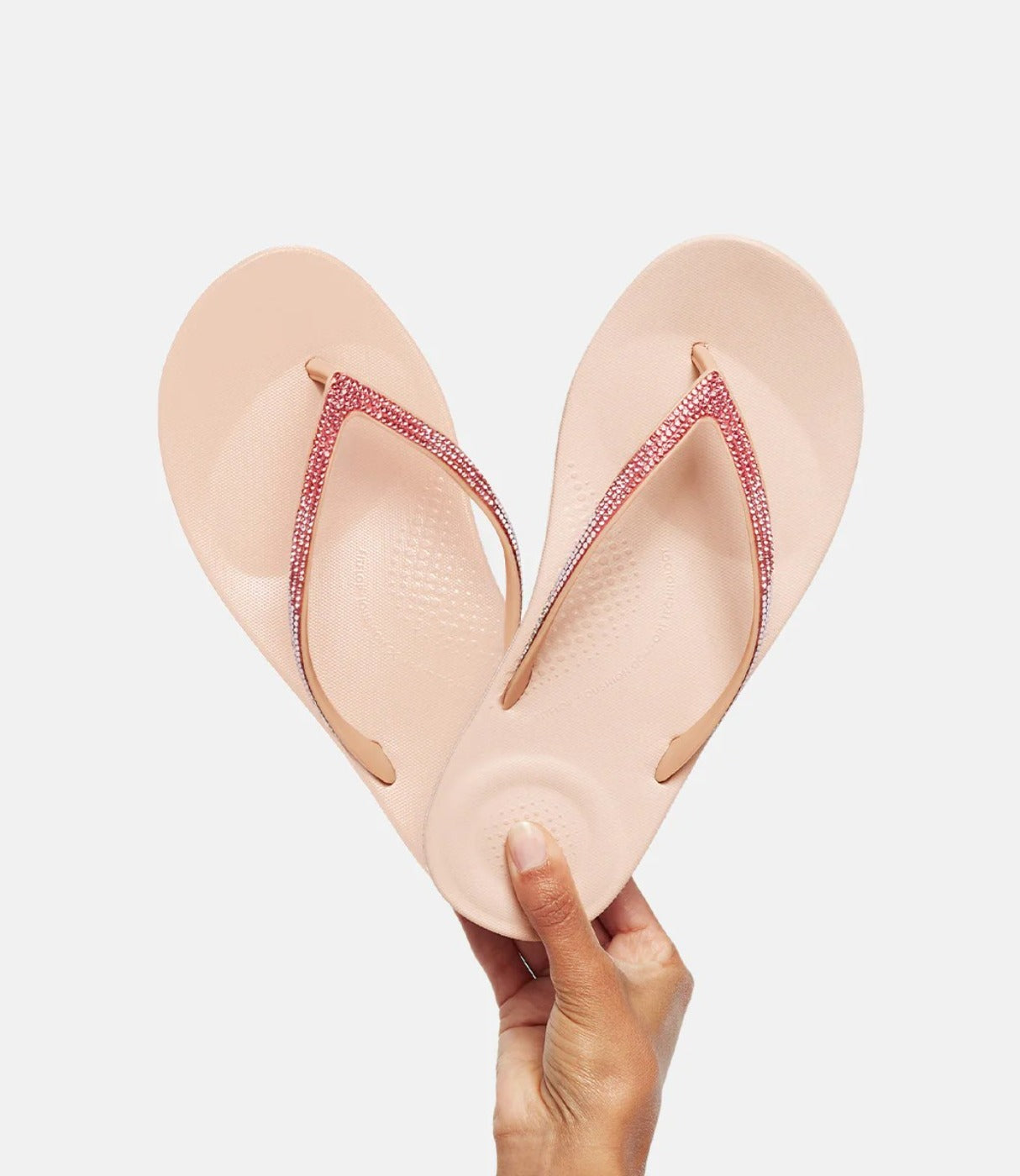 פיטפלופ כפכפים Ikocushion Ambra Sparkle לנשים - בז'