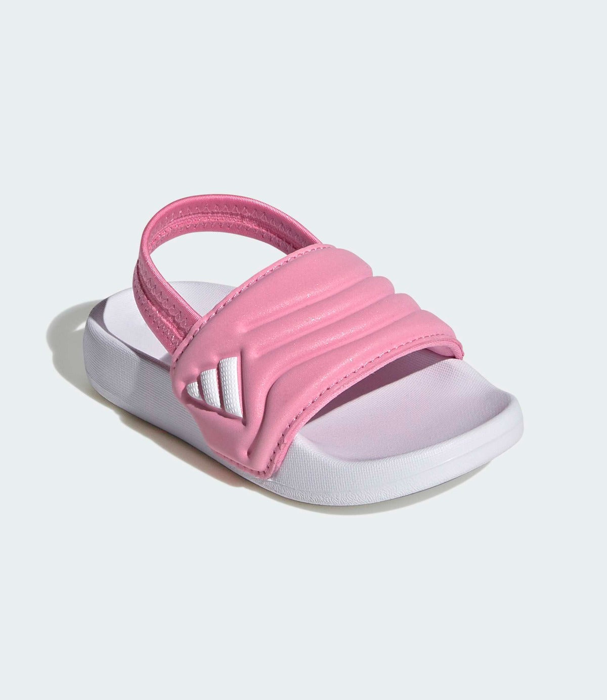 סנדל ילדים ורוד עם רצועה אחורית וסוליה לבנה, מראה מודרני ונוח