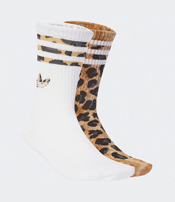 אדידס 2 זוגות גרביים LEOPARD CREW ליוניסקס