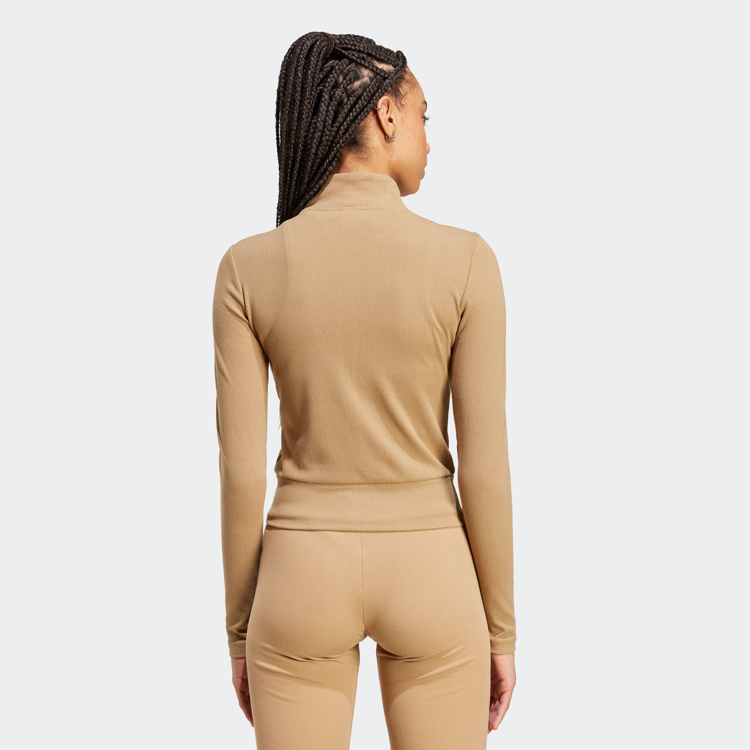 אדידס חולצת ריצה ESSENTIALS RIB FULL-ZIP לנשים