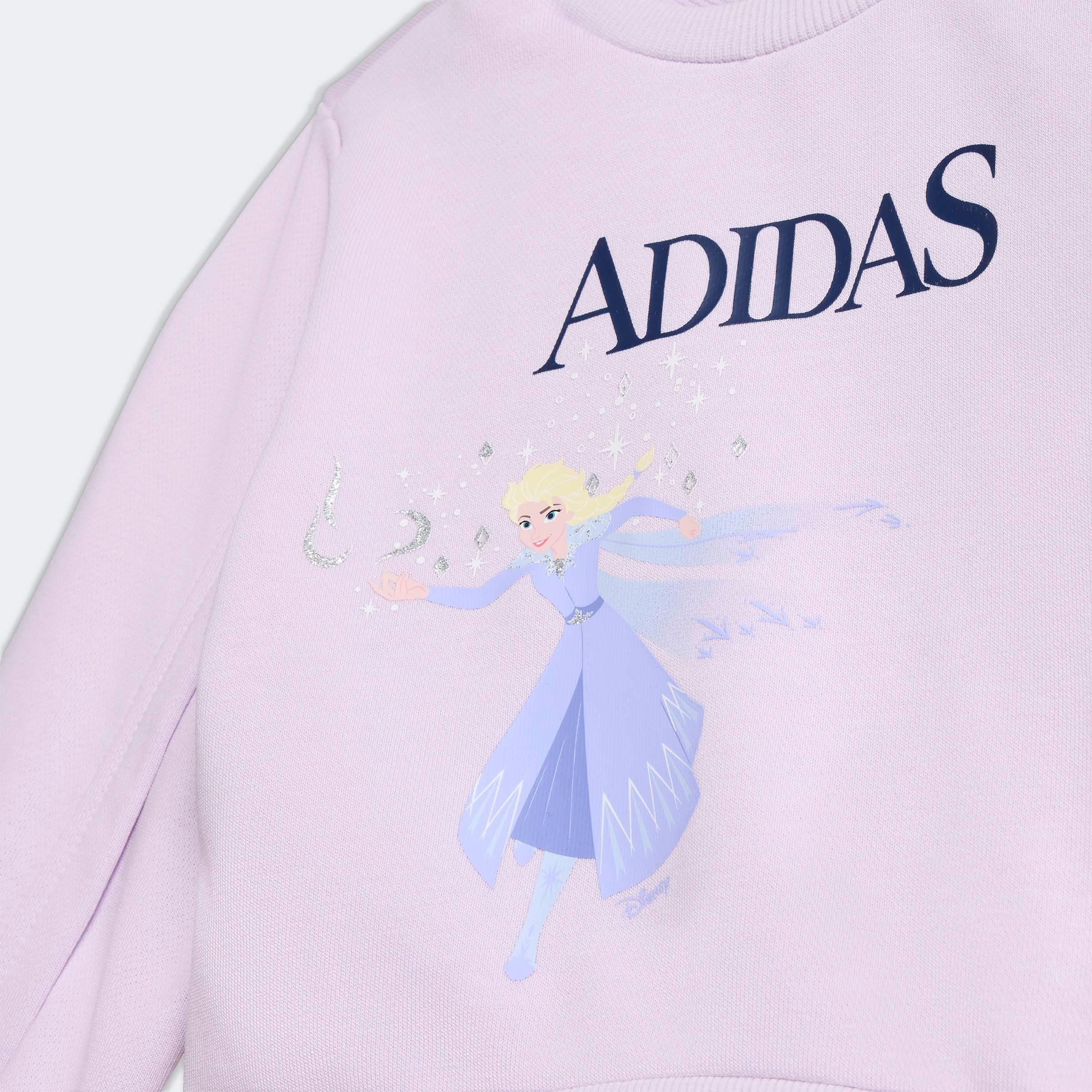 סווטשירט ורוד אדידס עם הדפס דמות ממותגת, ביגוד ילדים CHOZEN