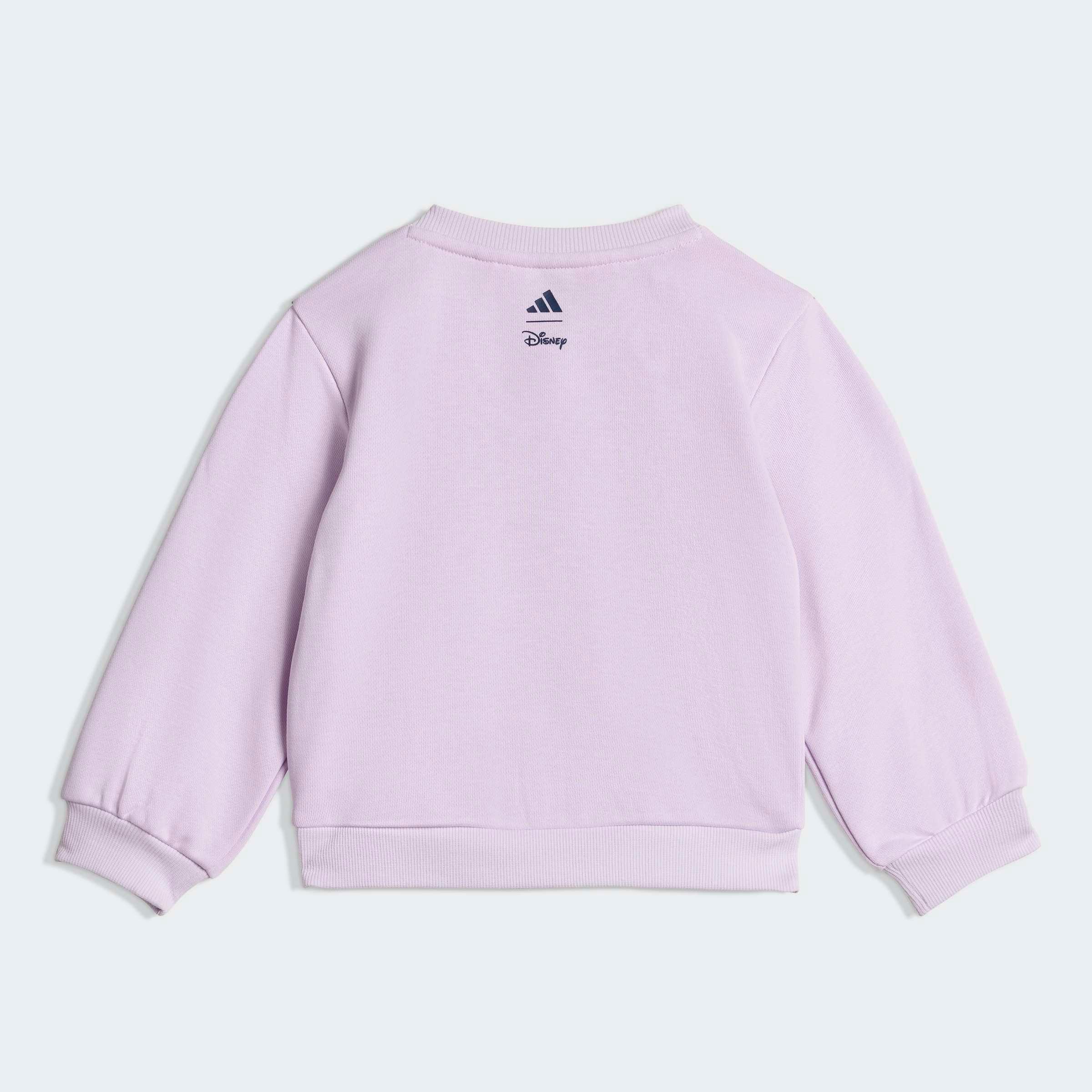 סווטשירט ילדים סגול בהיר, לוגו adidas ו-Disney בגב, צילום מוצר ל-CHOZEN