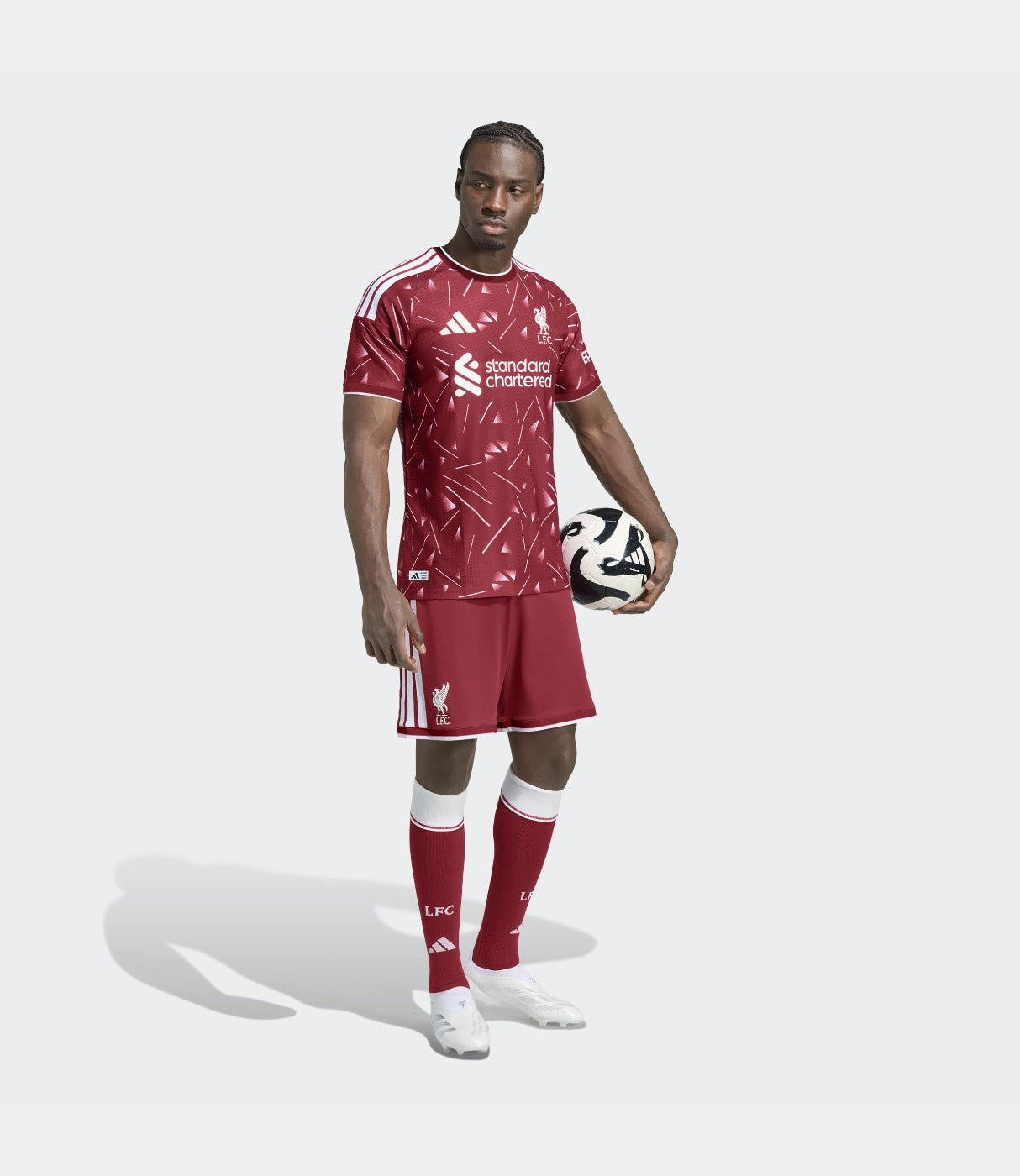 אדידס חולצת ספורט Liverpool 26/27 Home Authentic לגברים - בורדו