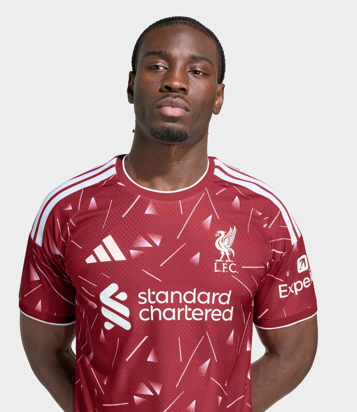 אדידס חולצת ספורט Liverpool 26/27 Home Authentic לגברים - בורדו