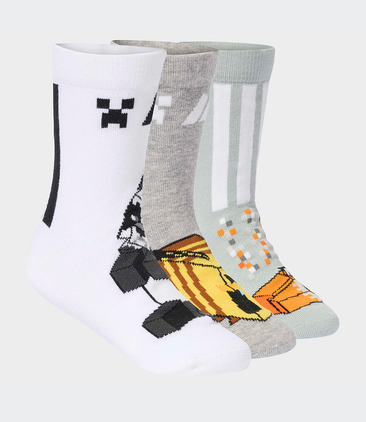 אדידס מארז 3 זוגות גרביים MINECRAFT לילדים