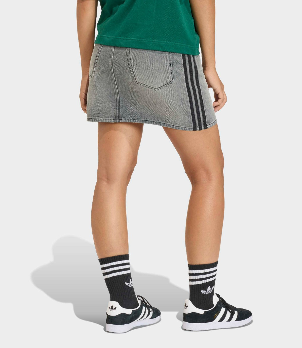 אדידס חצאית ג'ינס מיני 3-STRIPES לנשים