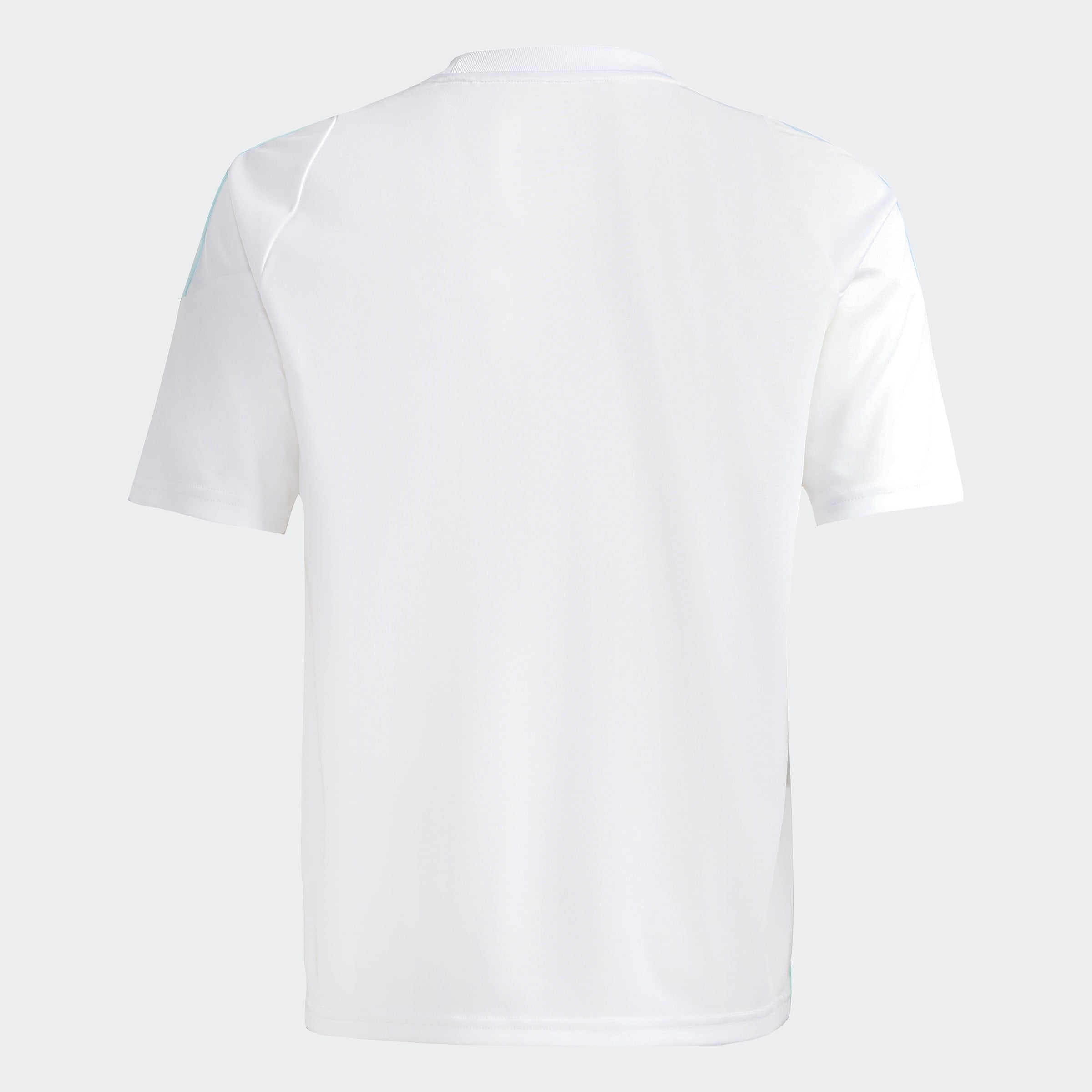 חולצת טי לבנה לגברים, מבט מאחור, שרוול קצר, בד חלק ואופנתי