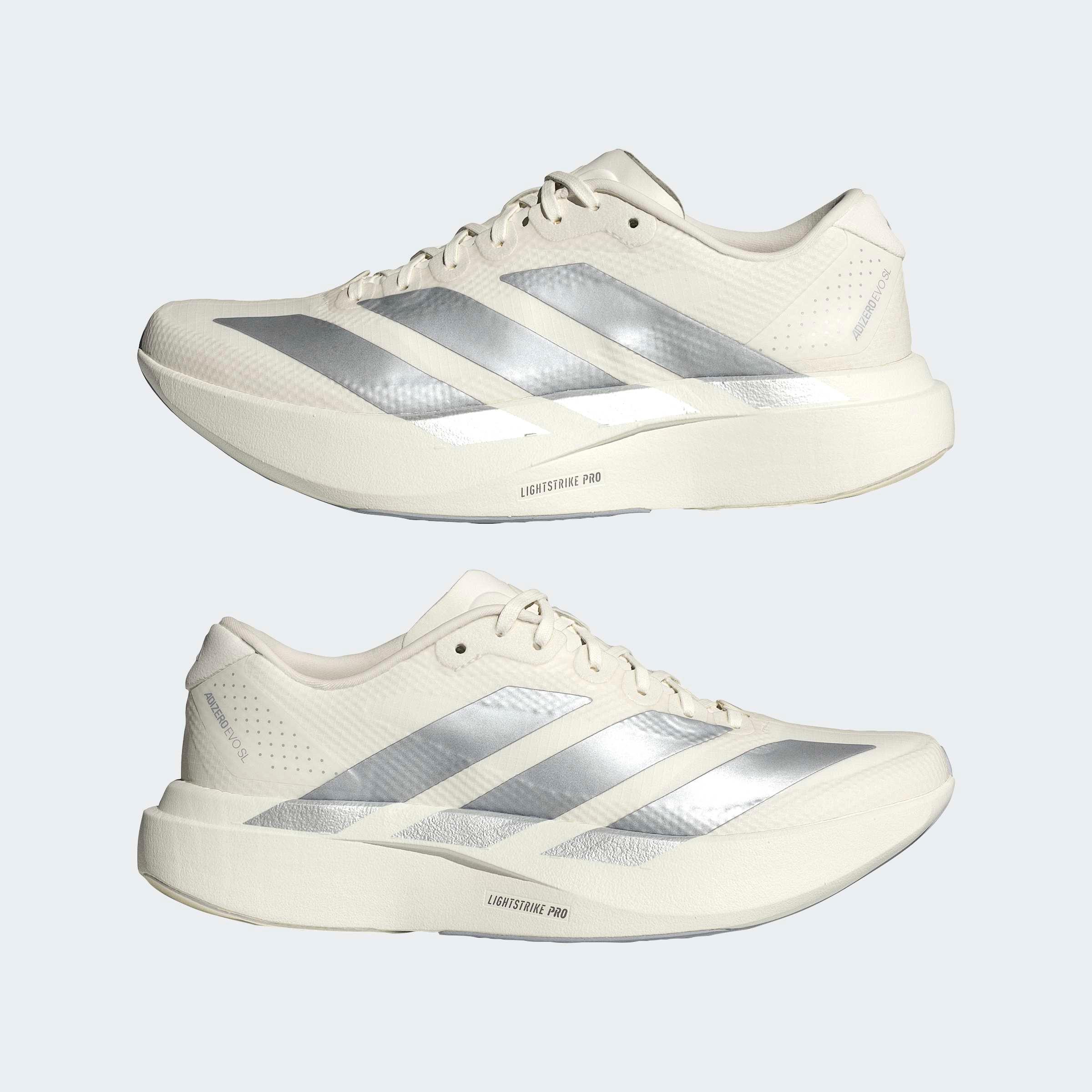 נעלי ספורט לבנות עם פסים כסופים, adidas, קולקציה CHOZEN, קבוצת אלפא