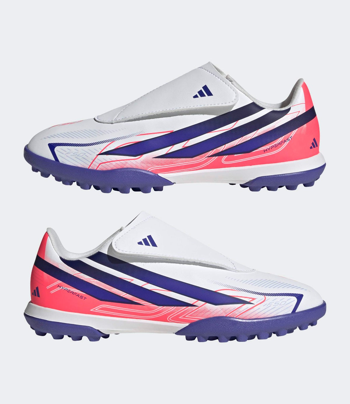 אדידס נעלי כדורגל F50 HYPERFAST CLUB VELCRO TURF לילדים