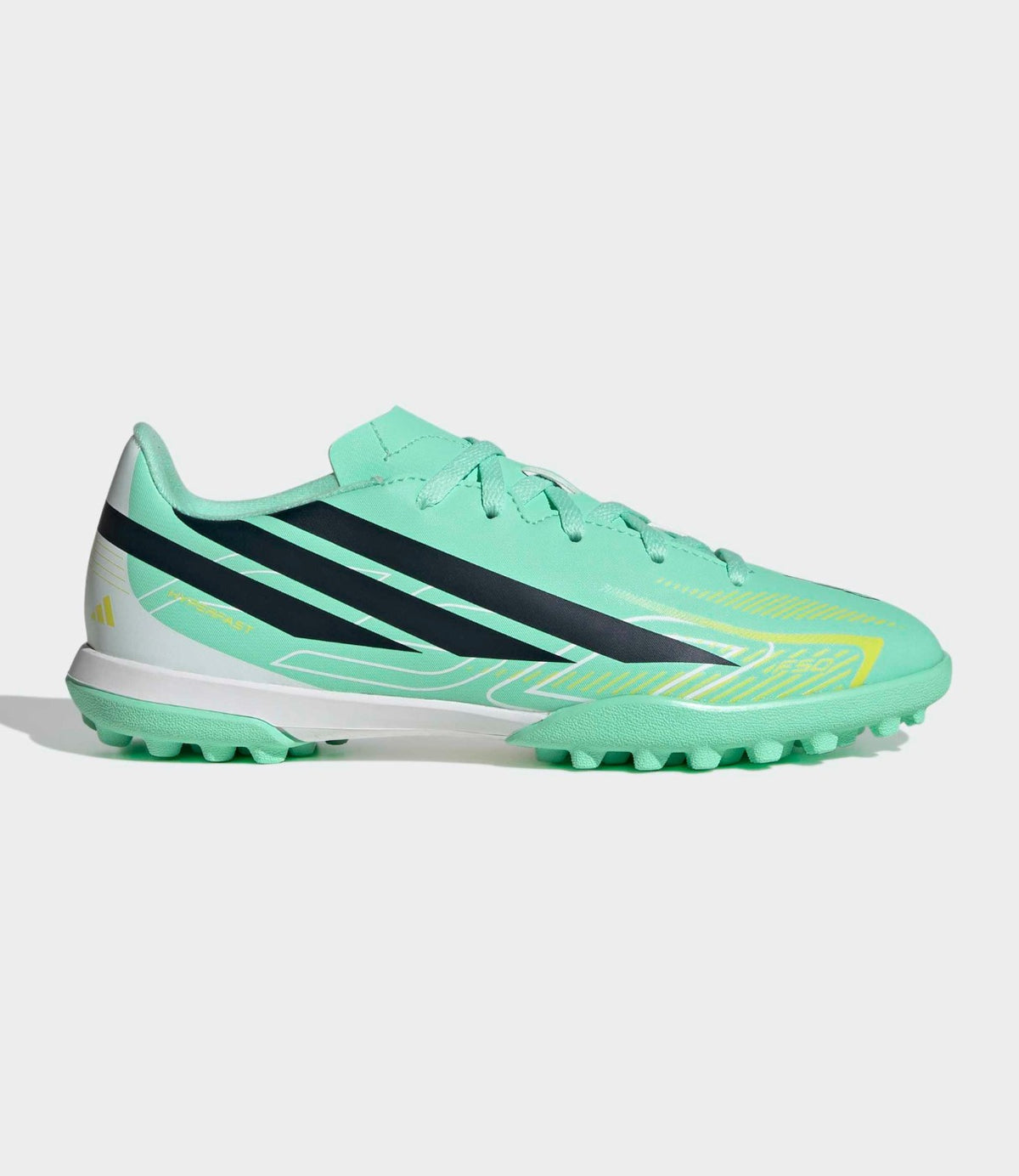 אדידס F50 Hyperfast Club בצבע ירוק מנטה, מבט צד - CHOZEN