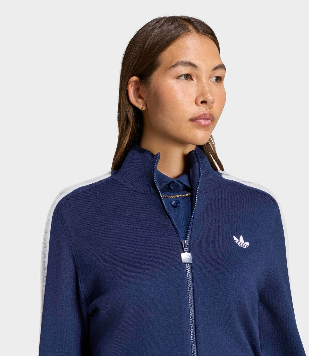 ADIDAS TRACK TOP בצבע כחול אינדיגו כהה - CHOZEN