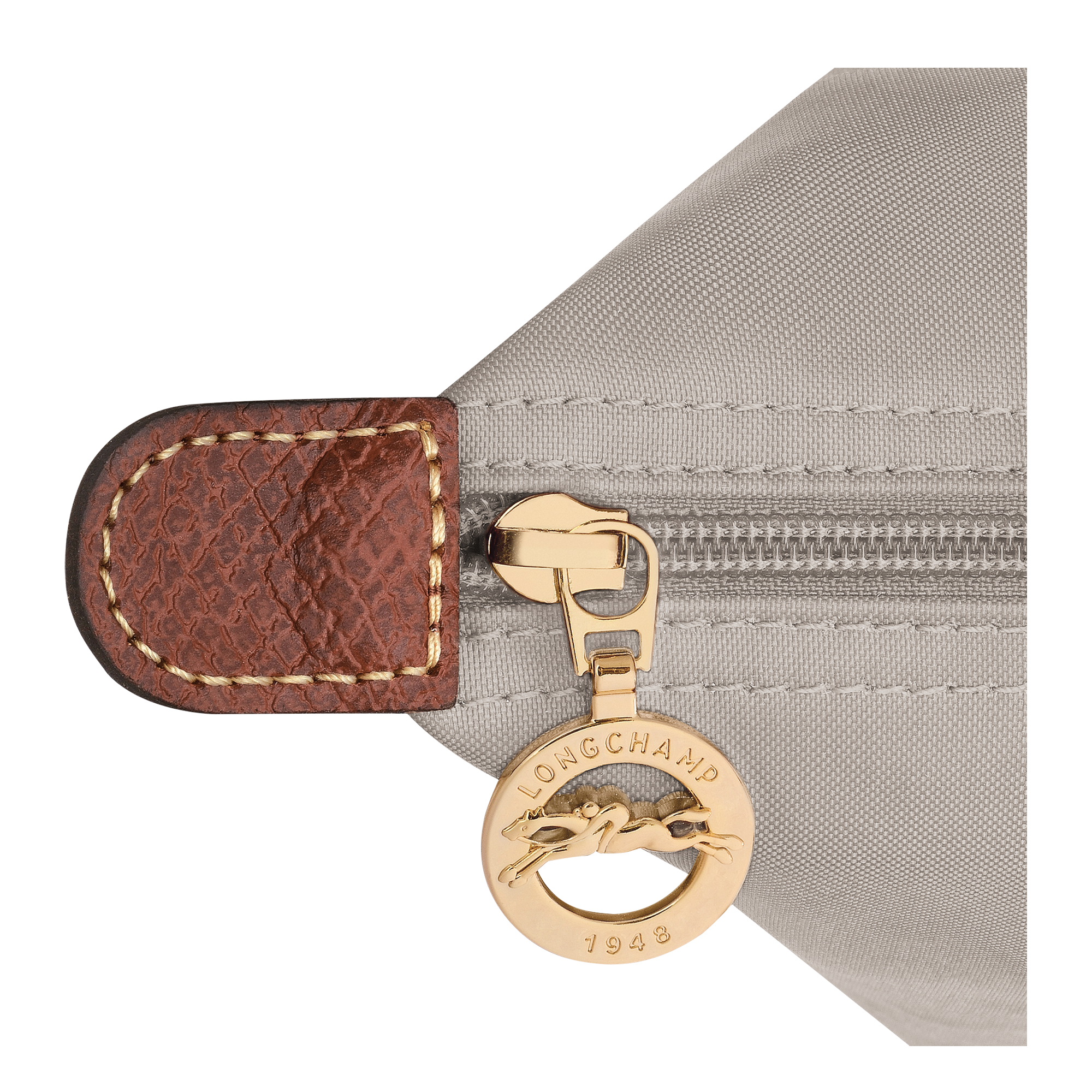 לונגשאמפ תיק יד קטן Le Pliage Original אפור בהיר