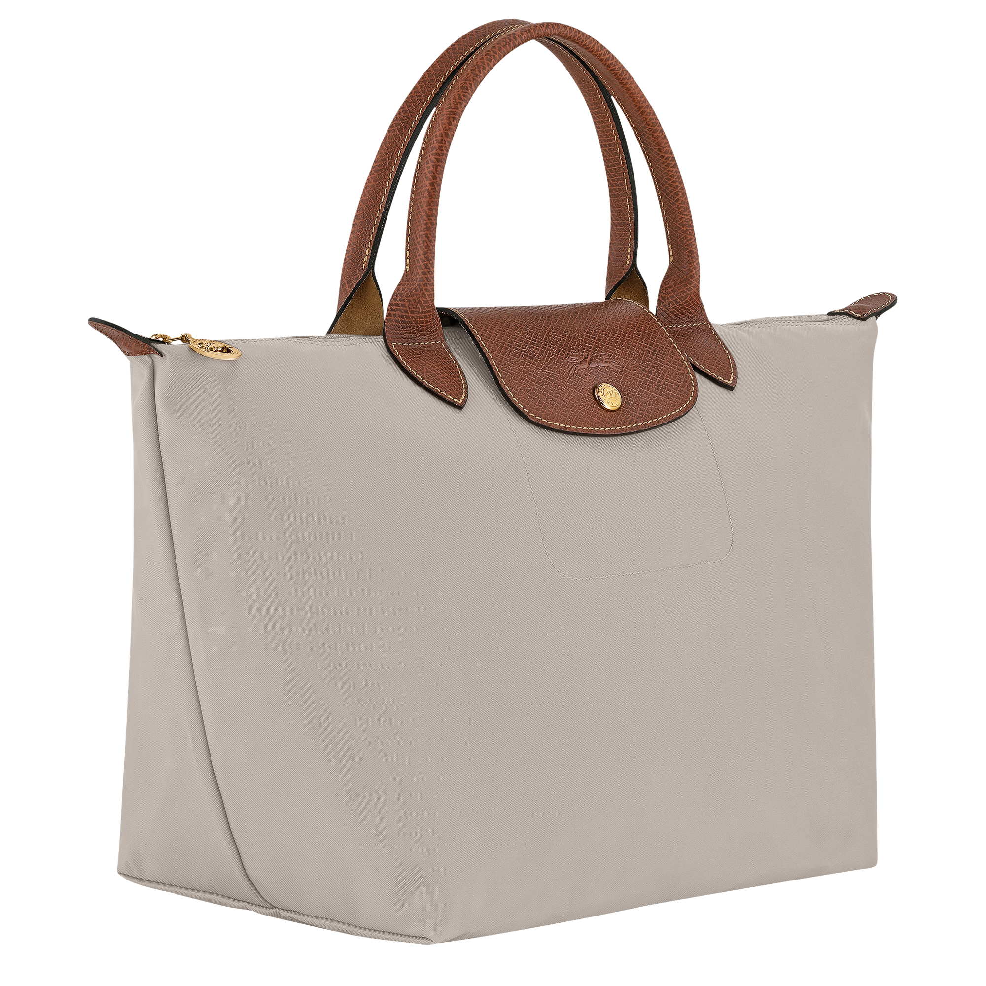 לונגשאמפ תיק יד בינוני Le Pliage Original אפור בהיר