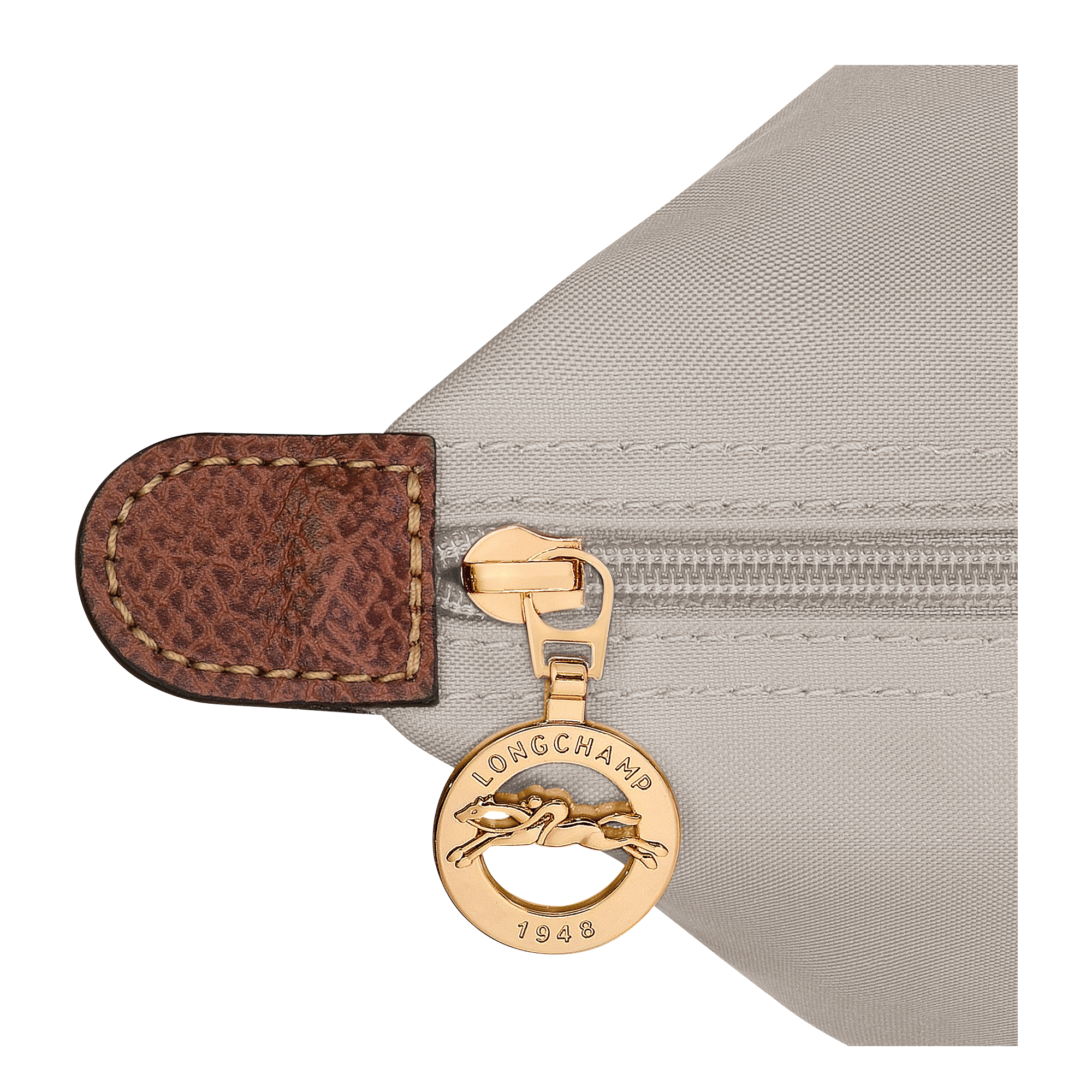 לונגשאמפ תיק יד בינוני Le Pliage Original אפור בהיר