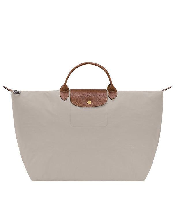 לונגשאמפ תיק נסיעות גדול Le Pliage Original אפור בהיר