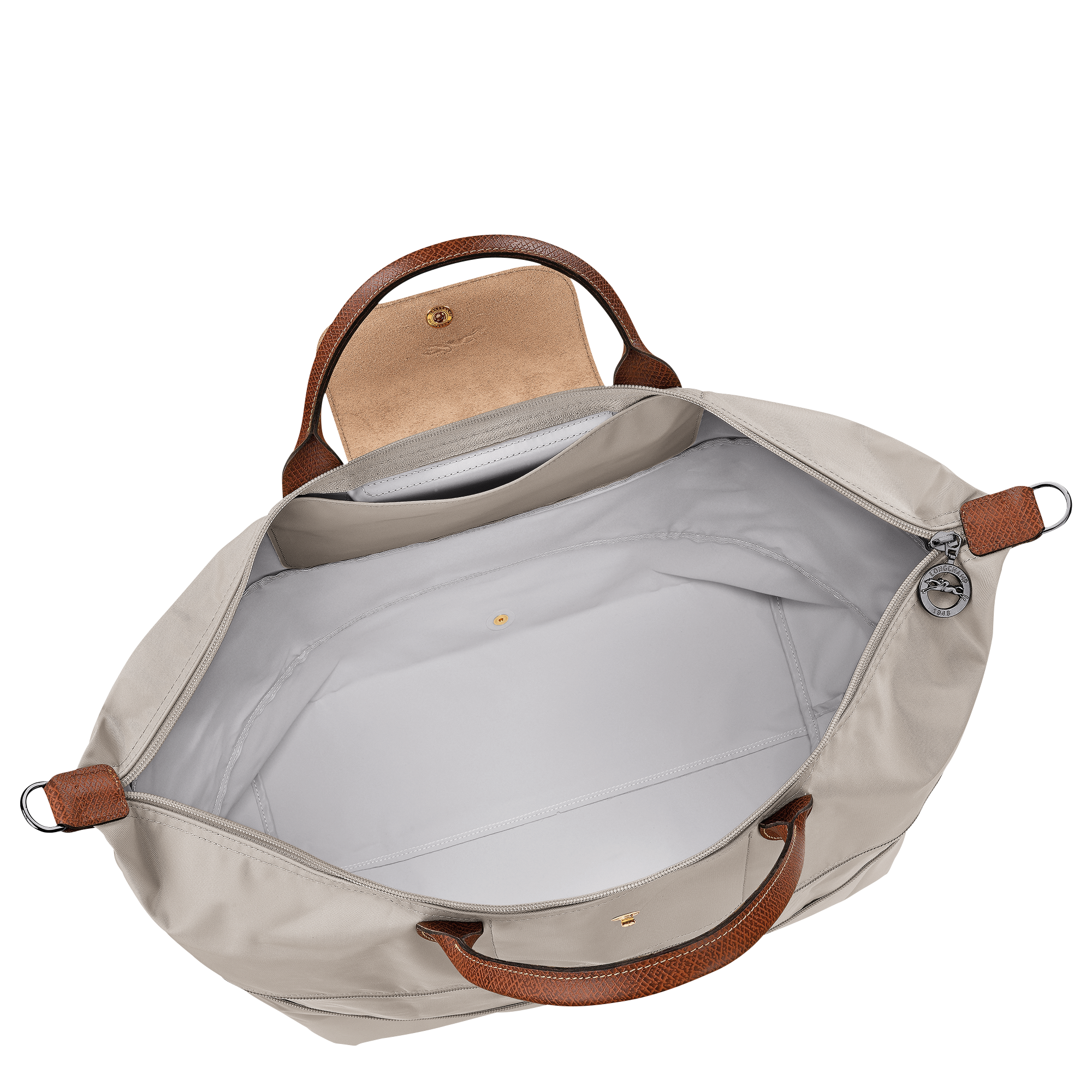 לונגשאמפ תיק נסיעות מתרחב Le Pliage Original אפור בהיר