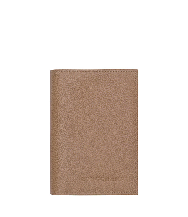 לונגשאמפ כיסוי דרכון מעור Le Foulonné חום