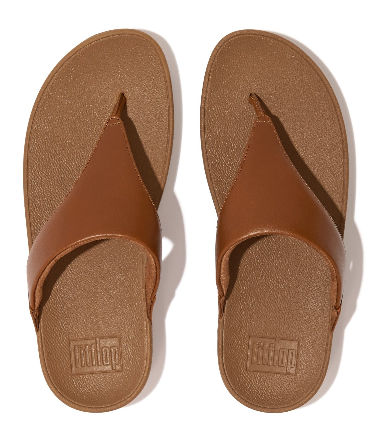 פיטפלופ סנדלים Lulu Toe Post I88-592 לנשים - טאן