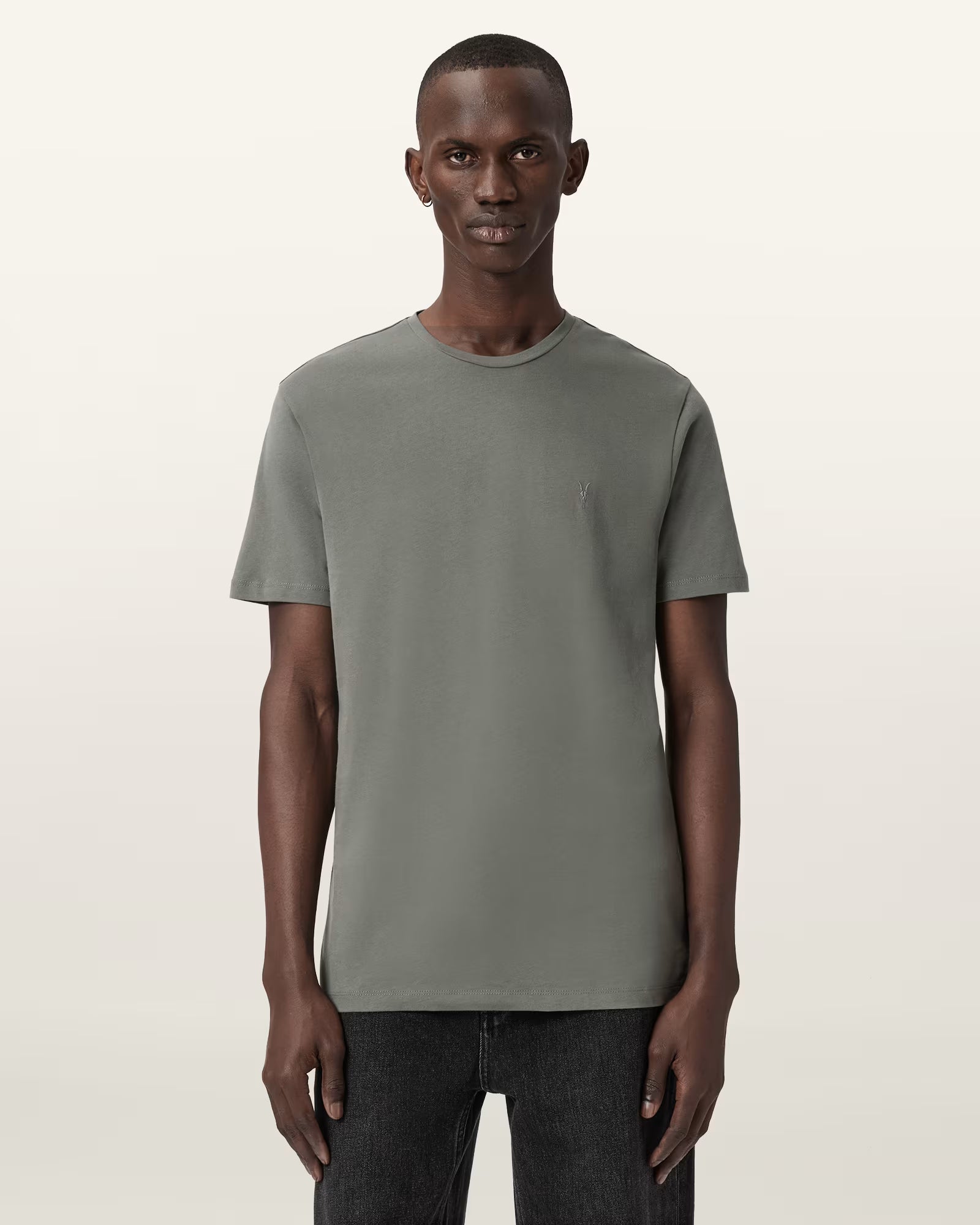 אול סיינטס מארז 3 טי-שירטים לוגו רקום TONIC SS CREW לגברים