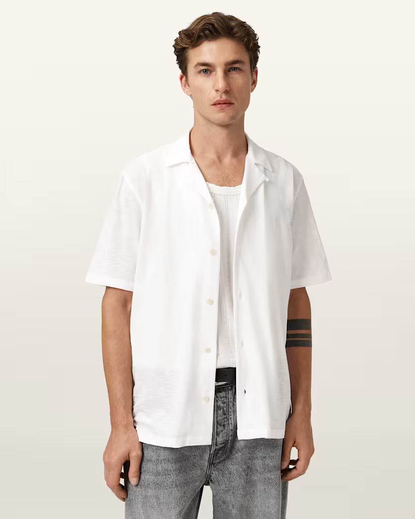 אול סיינטס חולצה מכופתרת קצרה ROBSON SS SHIRT לגברים