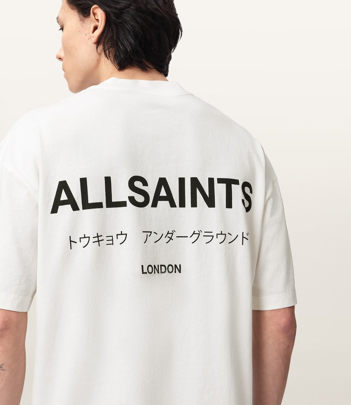 ALLSAINTS טי שירט קצרה בצבע לבן - CHOZEN