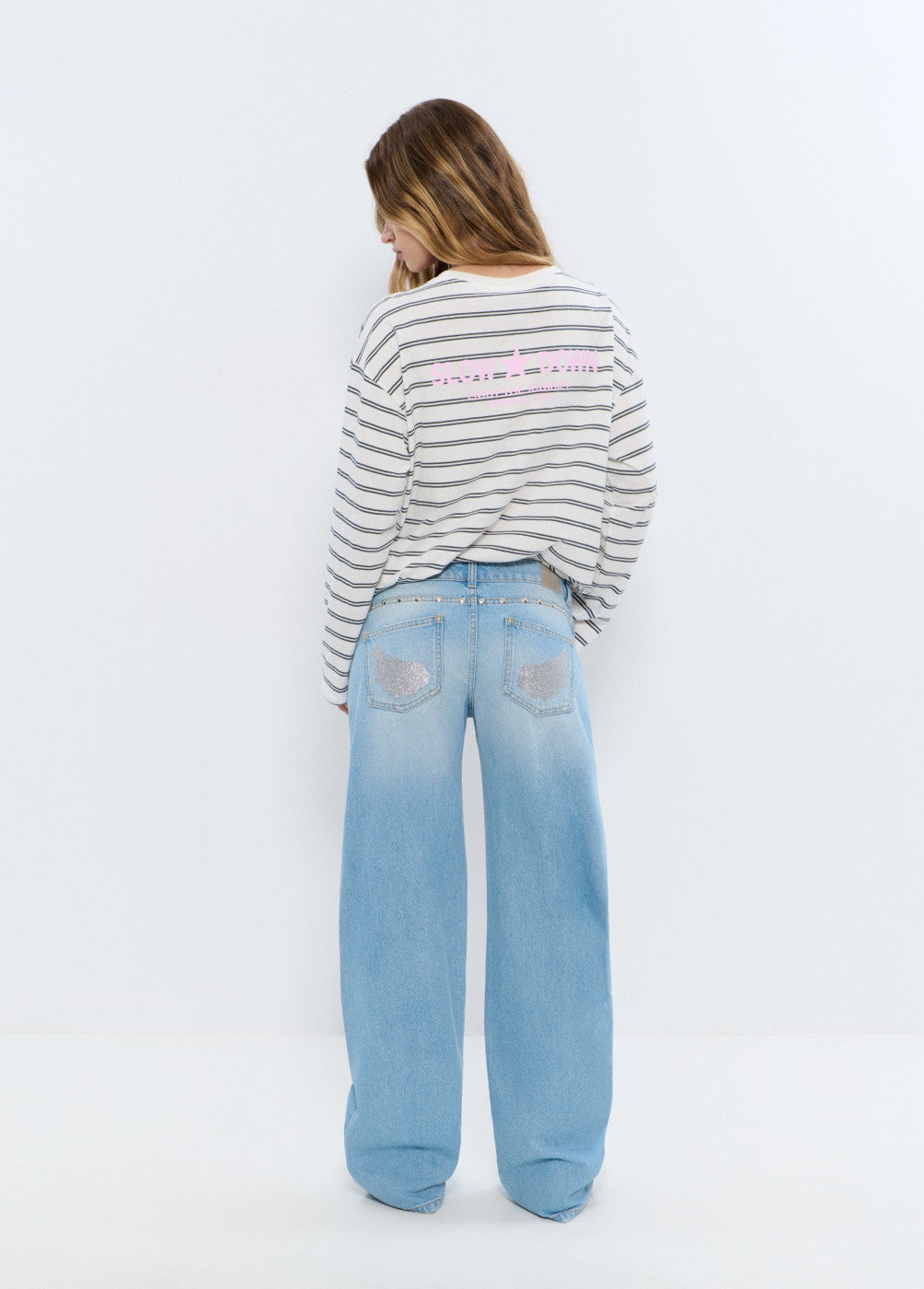 בראוני ג'ינס בגזרה נמוכה לנשים