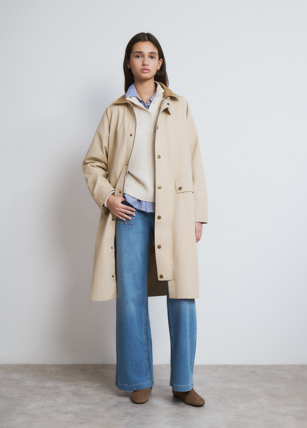 בראוני ג'קט ארוך לנשים