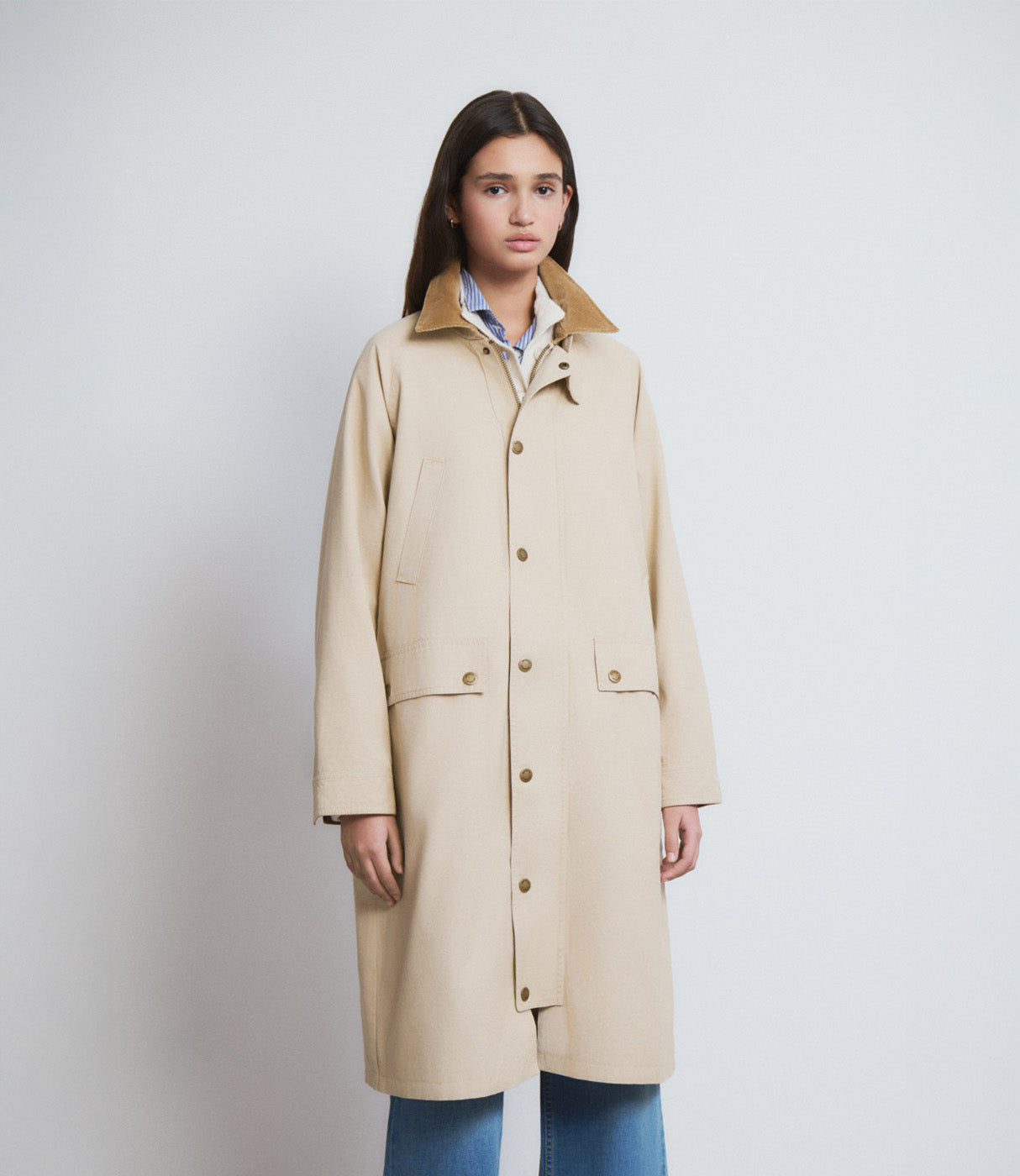 בראוני ג'קט ארוך לנשים