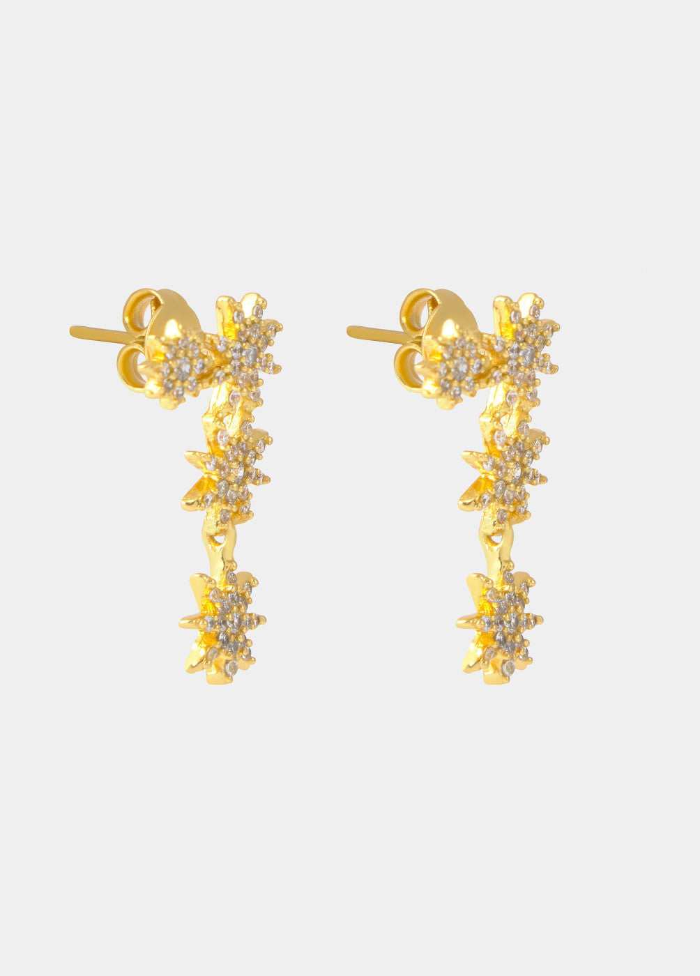 בראוני עגילים צמודים לנשים