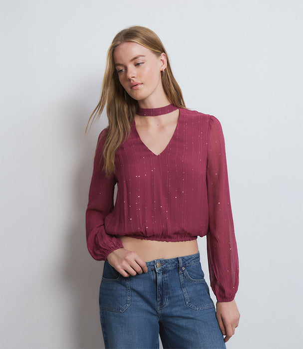 בראוני חולצה ארוכה לנשים