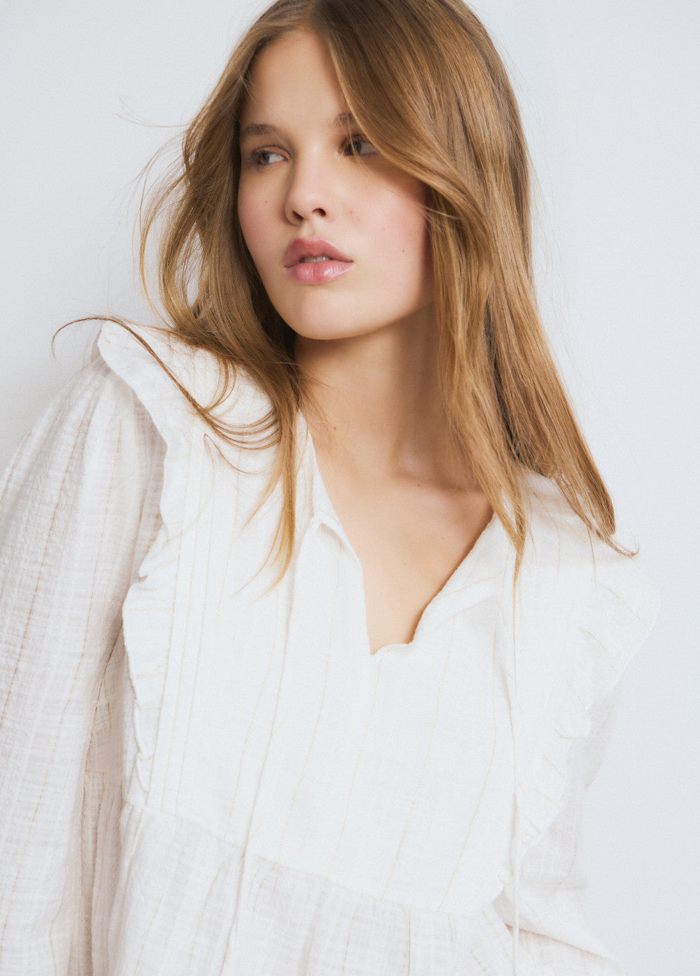 בראוני חולצה ארוכה לנשים