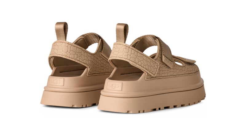 סנדלים GoldenGlow Embossed לנשים